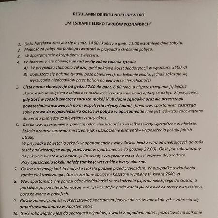 شقة Mieszkanie Blisko Targow Poznanskich المظهر الخارجي الصورة